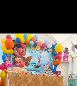 Moana banner party
