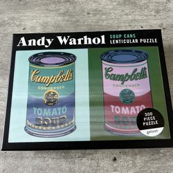 Andy Warhol Soup Cans Lenticular Puzzle