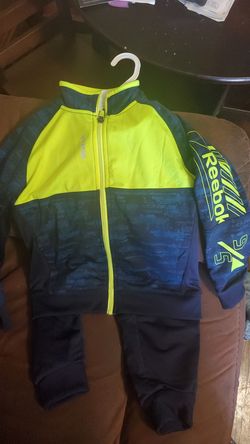 Reebok green/ royal blue 2 piece set