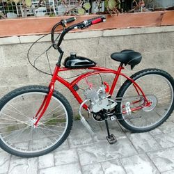 New 2 Stroke Motorized Bike 100cc.