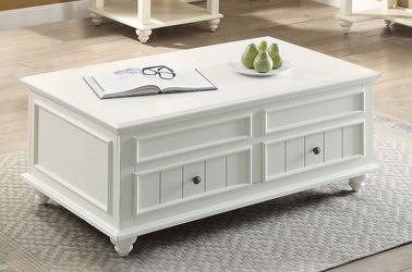 White washed Finish Coffee table @Elegant Furniture
