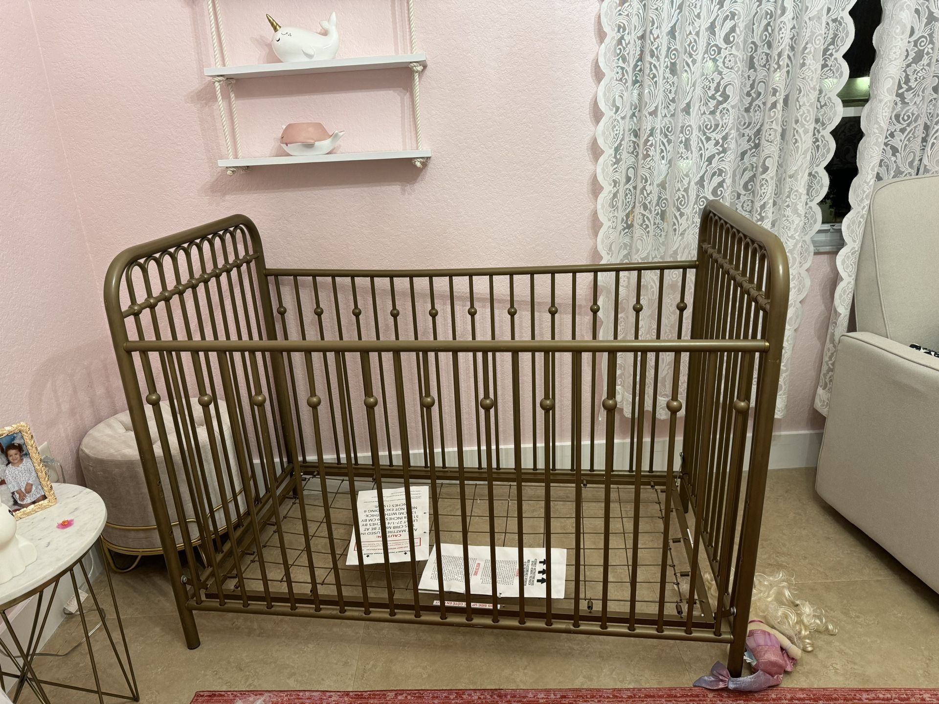 Gold Baby Crib