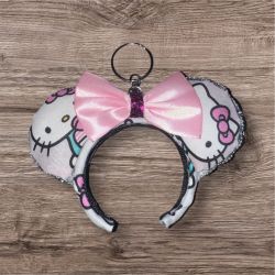 Hello kitty ear key chain available !