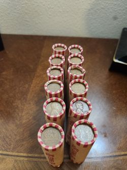 Rolls of Wheat Pennies by the Roll