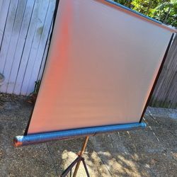 Vintage Da-Lite Silver Lite Projection Screen 