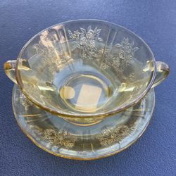 Vintage Federal Glass Depression Soup #31