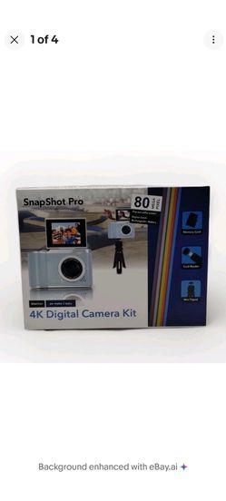 Vivitar SnapShot Pro 4K Digital Camera Kit Selfie Screen 80Megapixels W/Case NIB