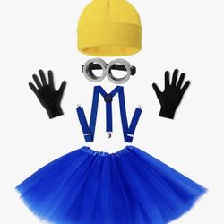 Halloween Costumes for Women Adult, Tutu Skirt/Goggles/Beanie/Suspenders/Gloves/ legging