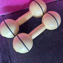 Set Of 5lb Bally Dumbbells