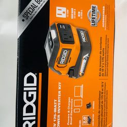 RIDGID,18V Cordless AC Inverter Kit with 2.0 Ah Lithium-Ion Battery and Charger