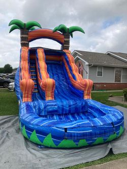 Tropical Waterslide Inflatable