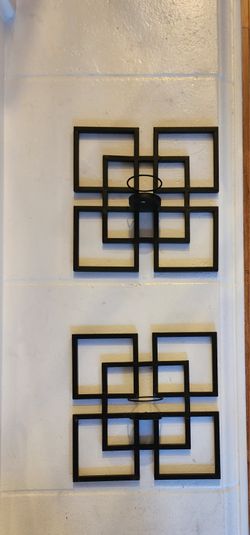 Modern Metal (2) Wall Sconces