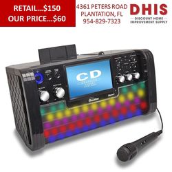 Starion KS780-B Karaoki Machine W/ Built in Stereo Speakers and Tablet Holder BRAND NEW