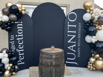 Black Arched Balloon Backdrop Covers