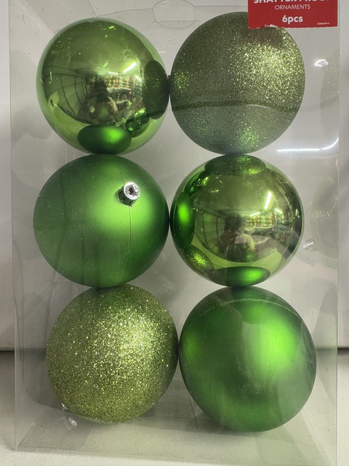 Christmas Shatterproof Ornament 6pc Set! NEW!!