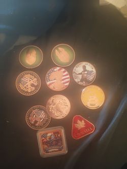 Lot of (10) 1 oz. Copper rounds