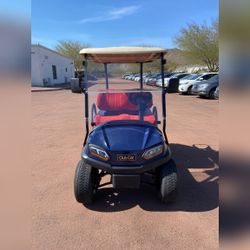 Club Car Golf Cart, Blue with Red Seats - Good – Buckeye, AZ