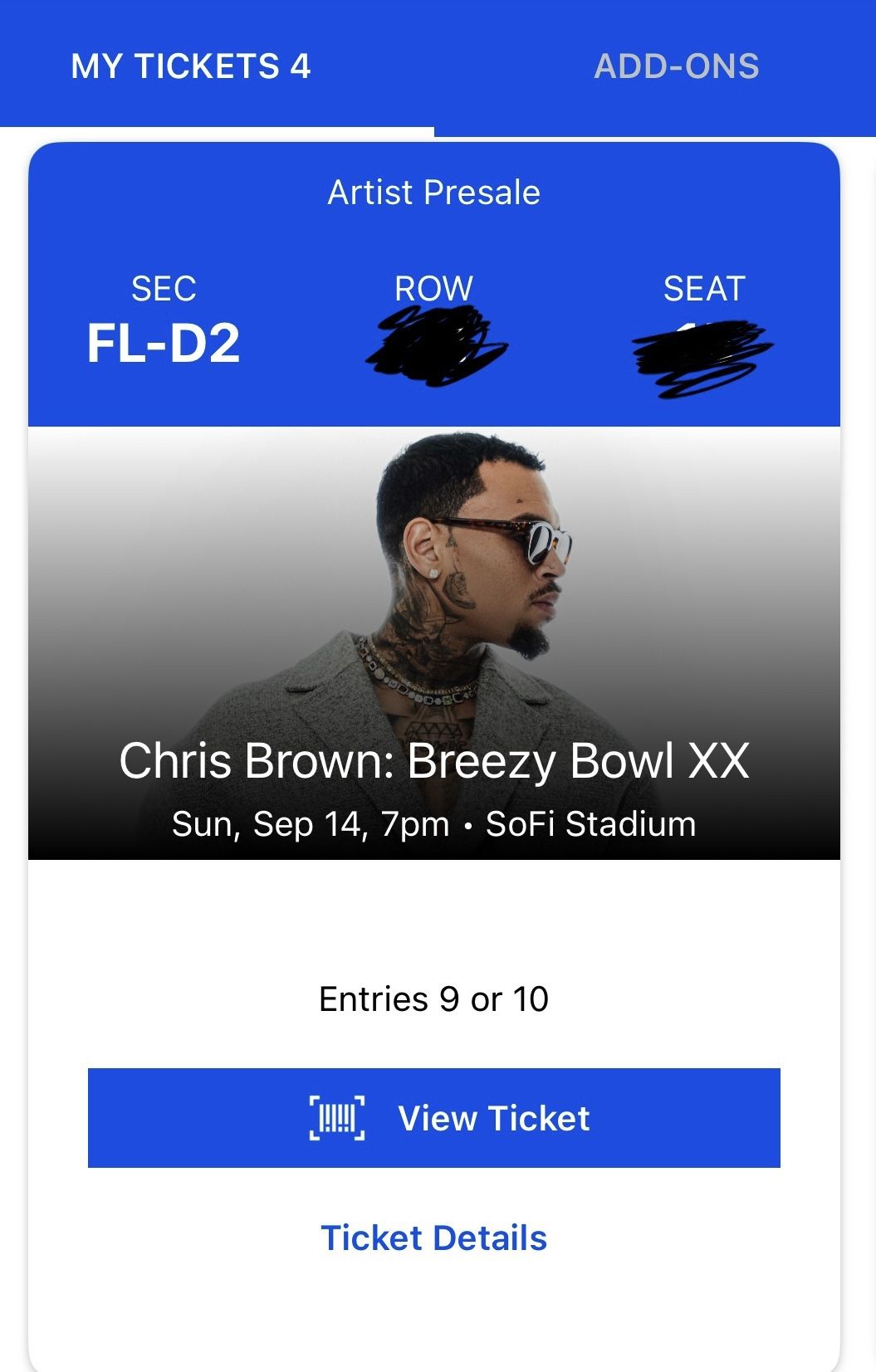 Chris Brown Concert Tickets