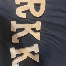 Wooden letters 