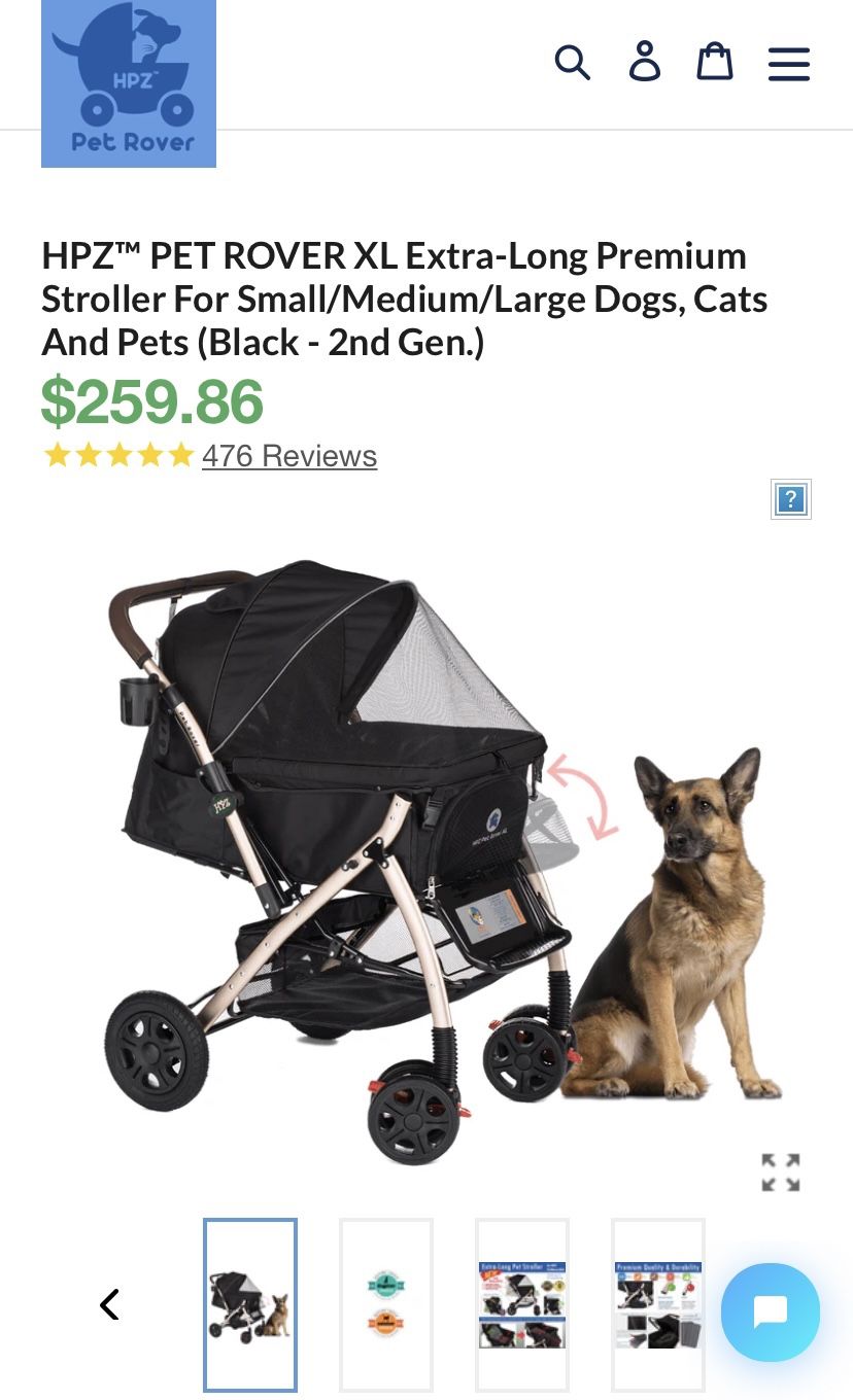 Pet rover best sale stroller reviews