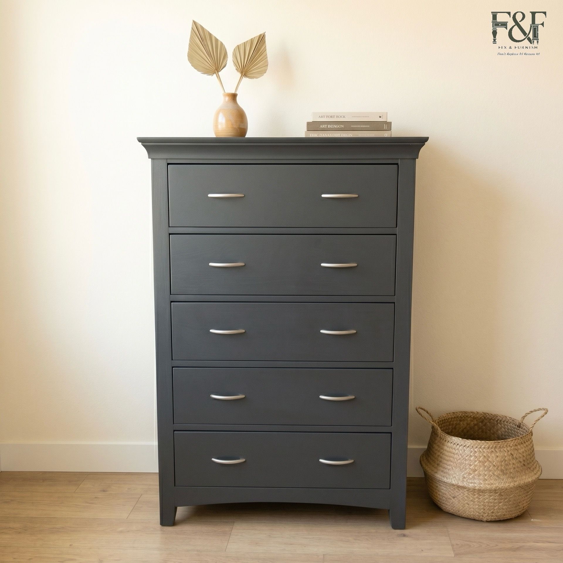 Black Tall Dresser