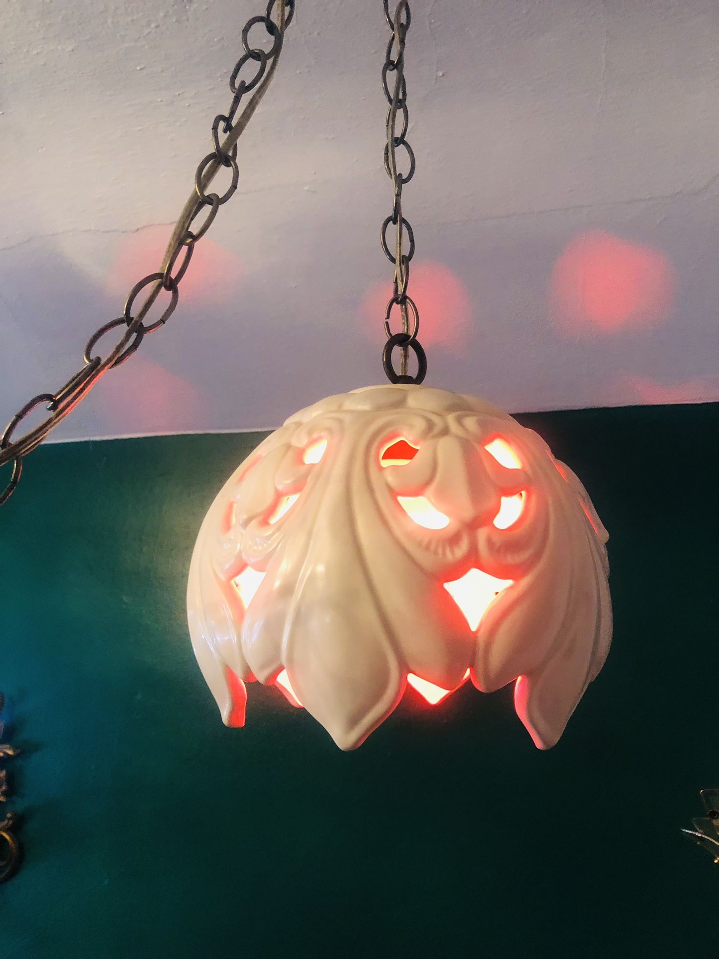 Ceramic Swag Lamp