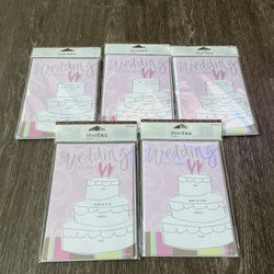 5 Brand New 10 Pack DIY Wedding Shower Invitations