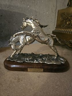 Gunther Granget Numbered Brass Equine Statue 