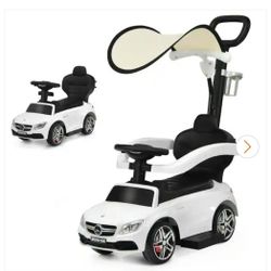  3 in 1 Ride on Push Car Toddler Stroller Sliding Car w/Music
