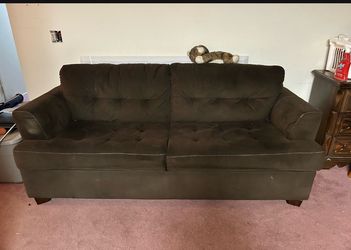 Brown Sleeper Sofa – Gently Used – Mattress Still in Plastic