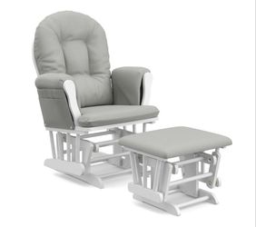 Hoop glider with ottoman