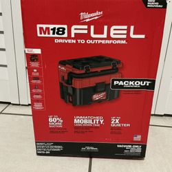 Milwaukee. M18 FUEL PACKOUT Lithium-Ion Cordless 2.5 Gal. Wet/Dry Vacuum (Vacuum-Only).