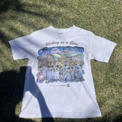 “wishing on a star” 2002 vintage baseball tee