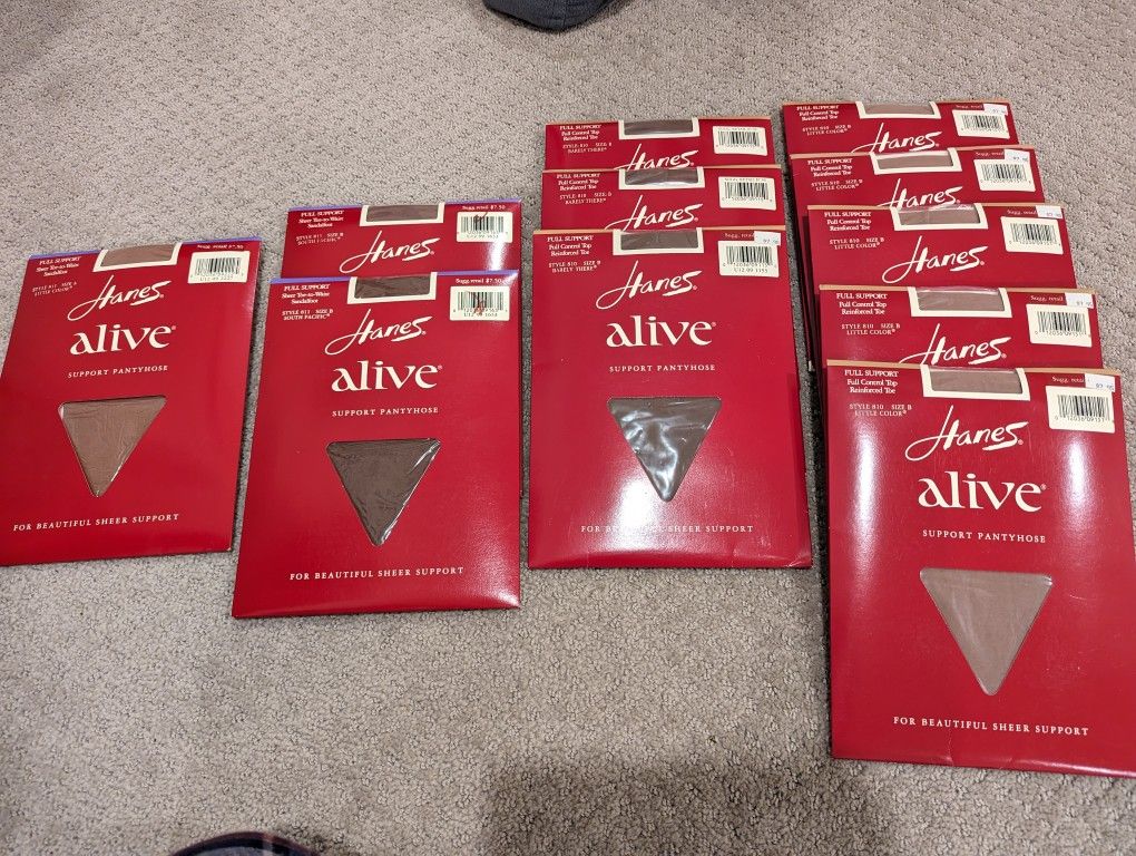 New And Unopened Vintage Hanes Alive Pantyhose From the 90s