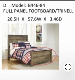 Full 5 piece bedroom set with desk