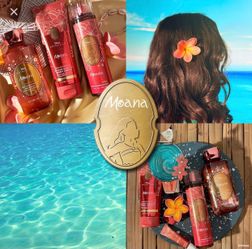 Limited Edition! BATH & BODY WORKS🌊🐚🌺©️Disney collection PRINCESS MOANA🌺🌴🌊5-piece Set