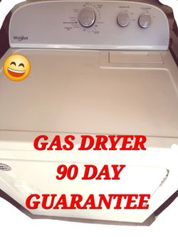 GAS DRYER 90 DAY GUARANTEE NEWER MODEL WHIRLPOOL REFURBISHED FREE DELIVERY POSSIBLE