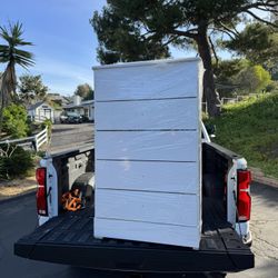 White Chest 5 Drawer Dresser W Glides 💫