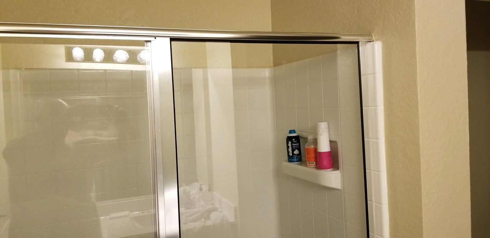 Used glass shower door and frame