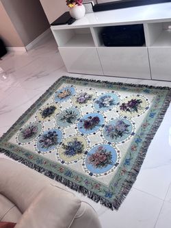 Vintage Rug 64” X 52”