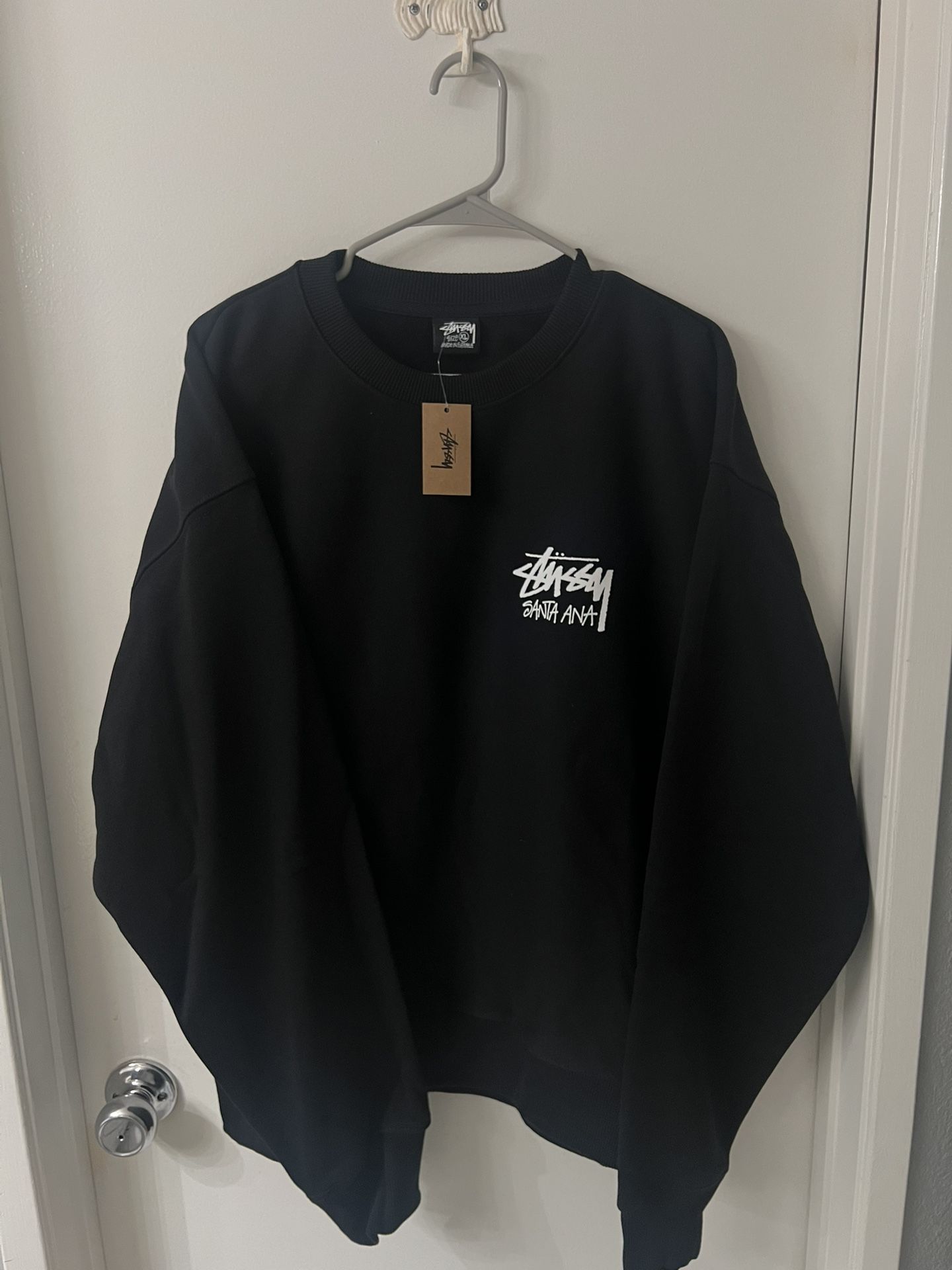 Stussy Black Santa Ana Sweatshirt