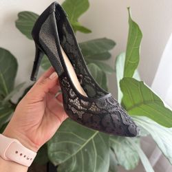 Black Lace Heels 