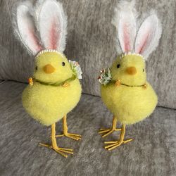 Chicks Bunny Ears Easter Decor 