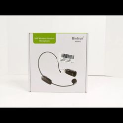 Bietrun UHF Wireless Headset Microphone Brand New (BOGO