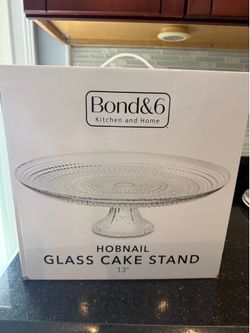 Hobnail Glass Cake Stand