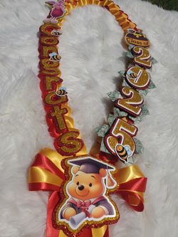 Winnie The Pooh Graduation Leis, Personalized Graduation Lei, Money Lei, Custom Graduation Money Lei