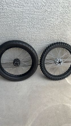 Two back tires will sell separately talaria and surron