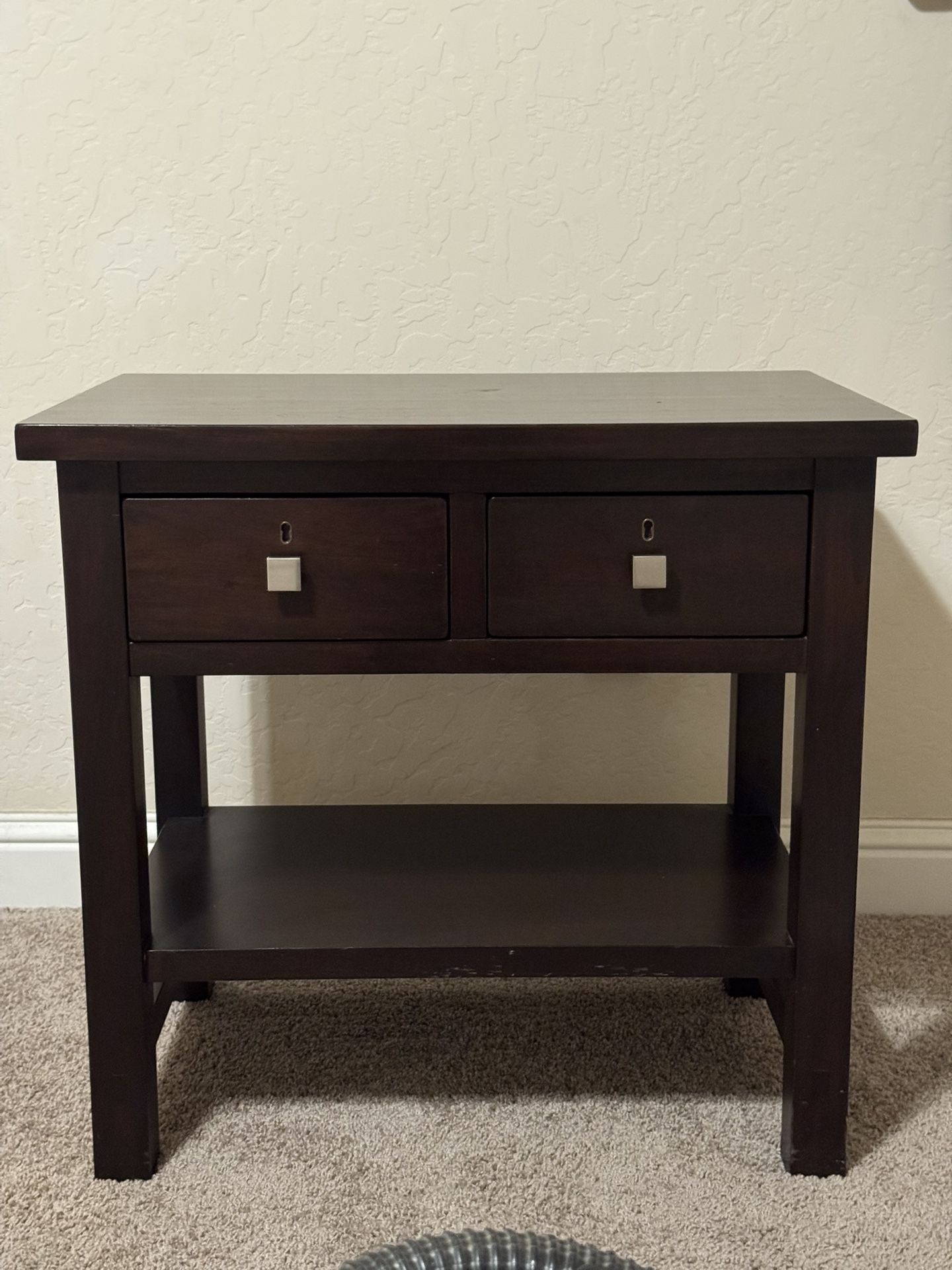 Pottery Barn Farmhouse Nightstand In Espresso
