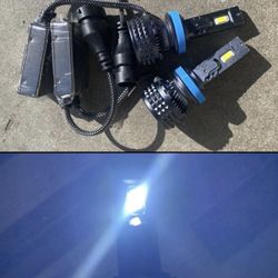 H11 6500K BRIGHT WHITE 32000 LUMENS CSP CHIP LED LIGHTS $45