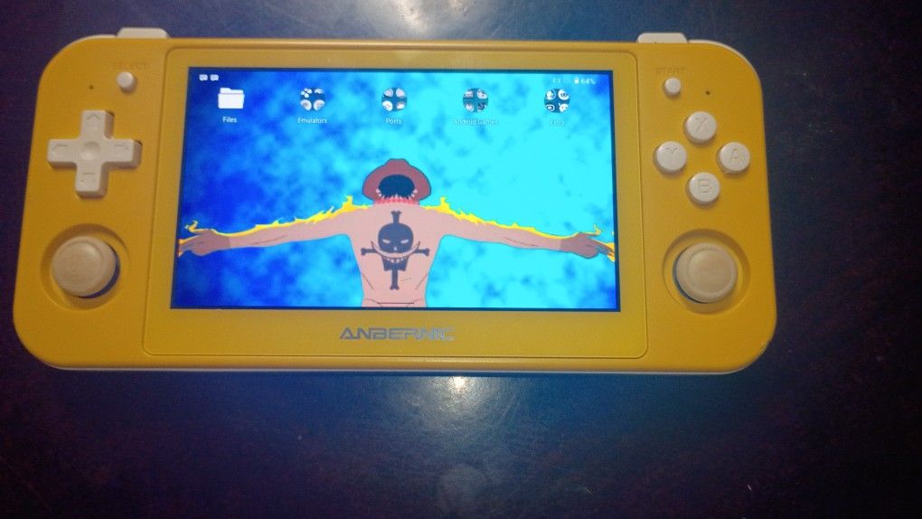Anbernic Rg505 Yellow Gaming Handheld 